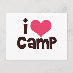 Carte postale I Love Camp