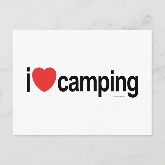Carte Postale I Love Camping (Devant)