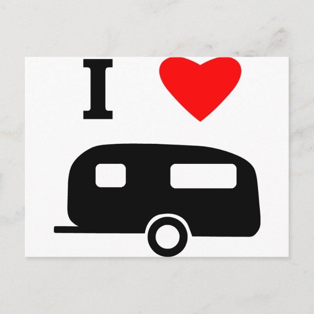 Carte Postale I Love Camping (Devant)