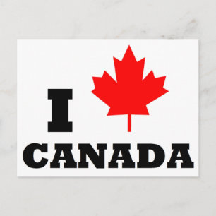 Carte postale I Love Canada