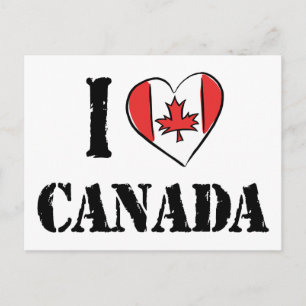 Carte Postale I Love Canada