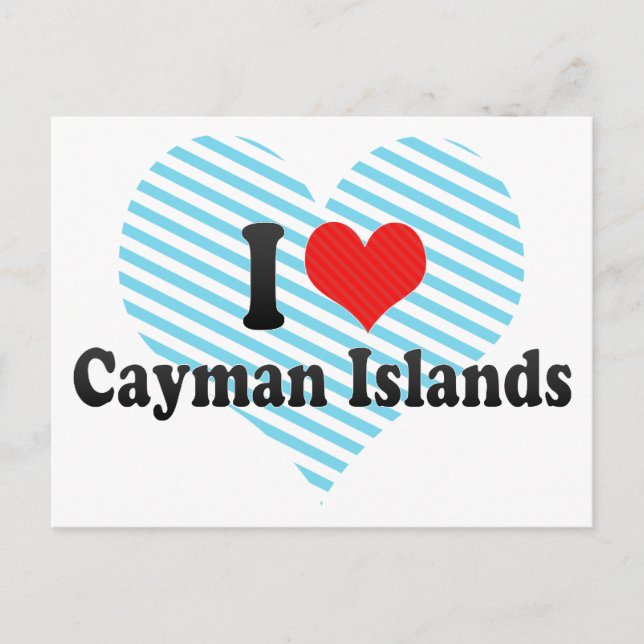 Carte Postale I Love Cayman Islands (Devant)
