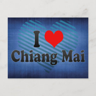 Carte Postale I Love Chiang Mai, Thaïlande