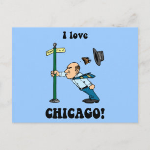 Carte Postale I love Chicago
