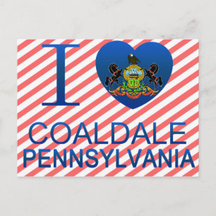 Carte Postale I Love Coaldale, PA
