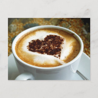 Carte Postale I Love Coffee - Latte Art