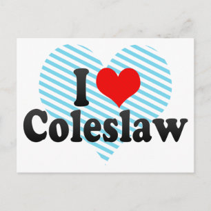 Carte Postale I Love Coleslaw