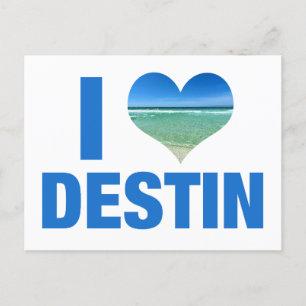Carte Postale I Love Destin Florida Cute Beach