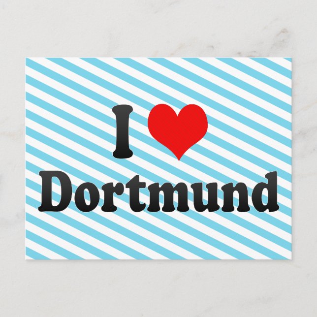 Carte Postale I Love Dortmund, Allemagne (Devant)