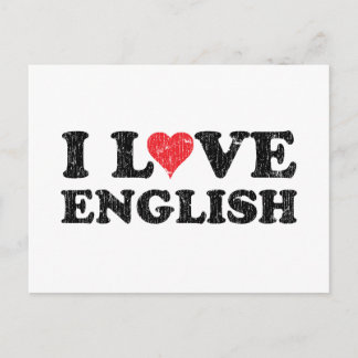 Carte Postale I Love English