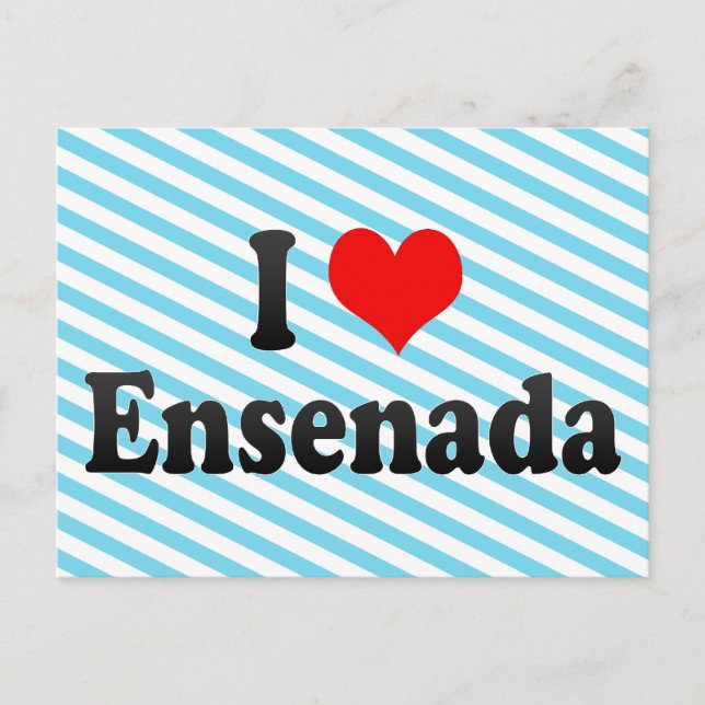 Carte Postale I Love Ensenada, Mexique (Devant)