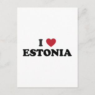 Carte Postale I Love Estonie