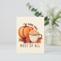 I Love Fall Most Of All - Latte & Autumn Vibes