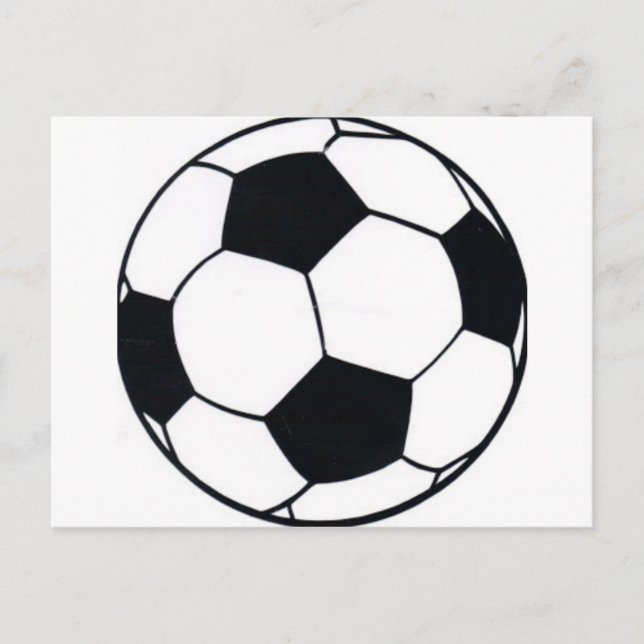 Carte Postale I Love Football (Soccer) Coeur du jeu : I Love (Devant)