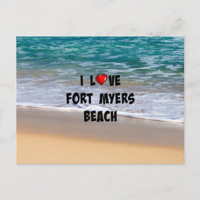 Carte Postale I Love Fort Myers Beach (Devant)