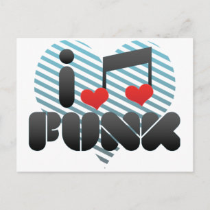 Carte Postale I Love Funk