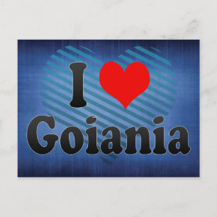 Carte Postale I Love Goiania, Brésil