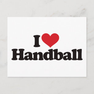 Carte Postale I Love Handball