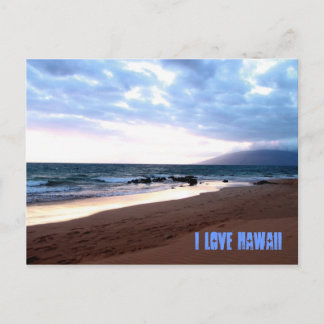 Carte postale I Love Hawaii