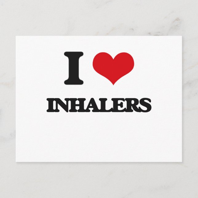 Carte Postale I Love Inhalers (Devant)