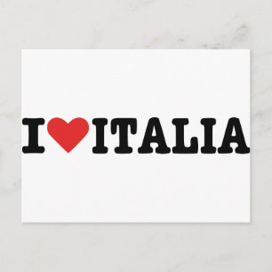 Carte Postale I love Italy