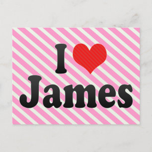 Carte Postale I Love James