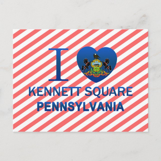 Carte Postale I Love Kennett Carré, PA (Devant)