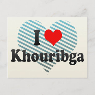 Carte Postale I Love Khouribga, Maroc