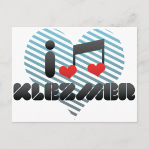 Carte Postale I Love Klezmer
