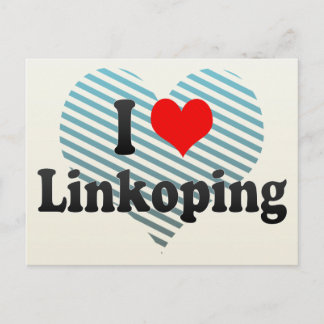 Carte Postale I Love Linkoping, Suède