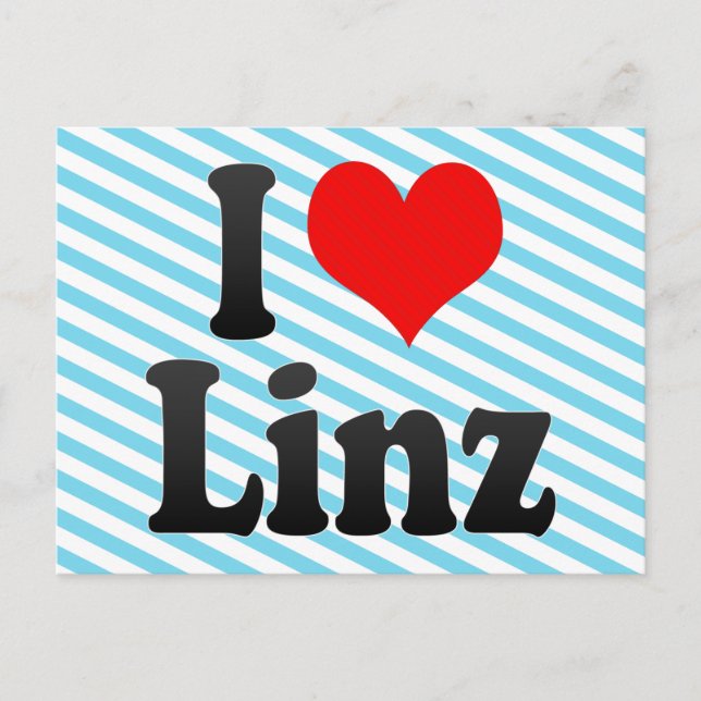 Carte Postale I Love Linz, Autriche (Devant)