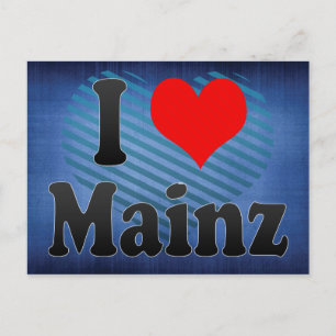 Carte Postale I Love Mainz, Allemagne