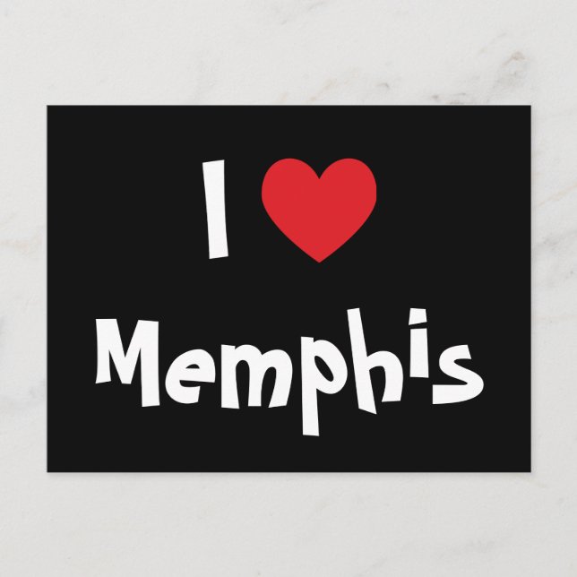 Carte Postale I Love Memphis (Devant)