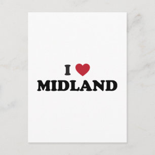 Carte Postale I Love Midland Texas