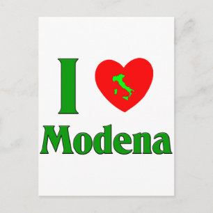 Carte Postale I Love Modène Italie