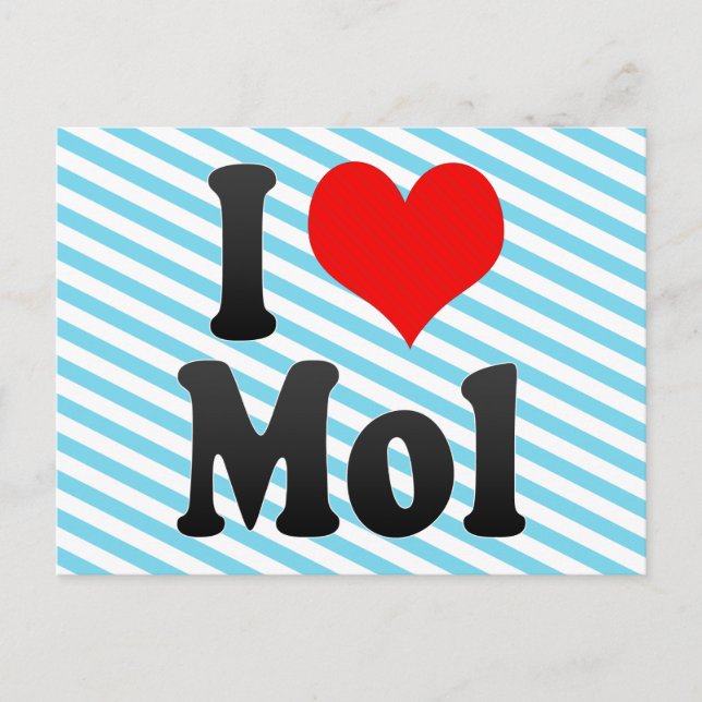 Carte Postale I Love Mol, Belgique (Devant)