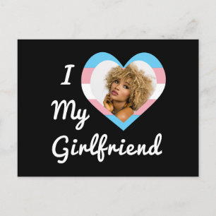 Carte Postale I Love My Girl friend LGBT Trans Pride Photo perso