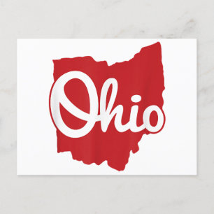 Carte Postale I love My Ohio Home Script Ohio