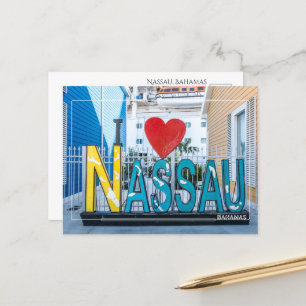Carte postale I Love Nassau Bahamas
