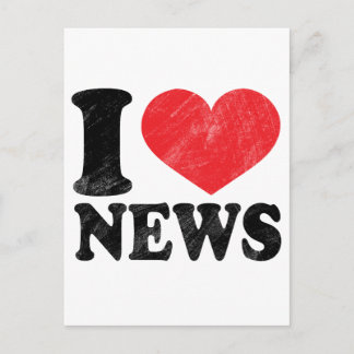 Carte Postale I Love News