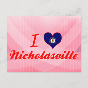 Carte Postale I Love Nicholasville, Kentucky