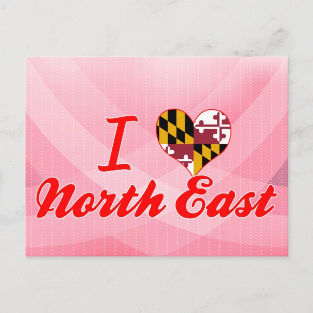 Carte Postale I Love North East, Maryland (Devant)