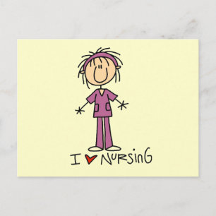 Carte Postale I Love Nursing Tshirts and Gifts