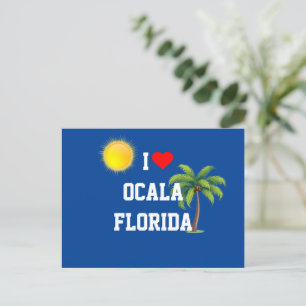 Carte Postale I Love Ocala, Floride