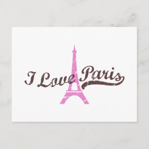 Carte Postale I Love Paris