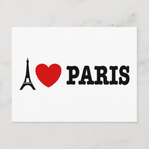 Carte Postale I Love Paris