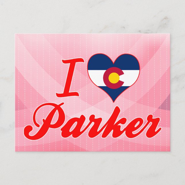 Carte Postale I Love Parker, Colorado (Devant)