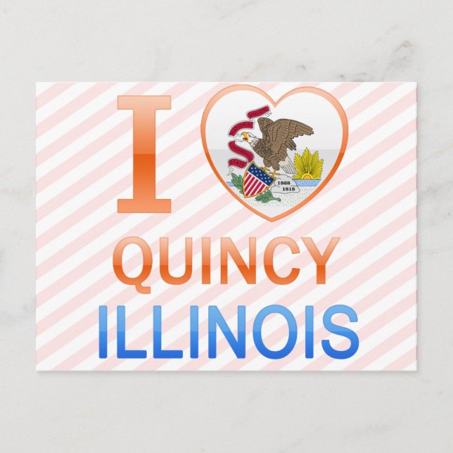 Carte Postale I Love Quincy, IL (Devant)