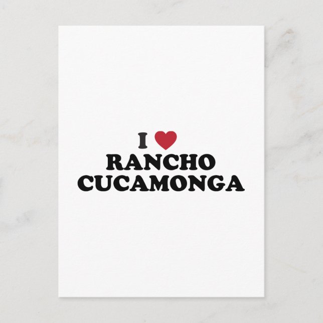 Carte Postale I Love Rancho Cucamonga California (Devant)