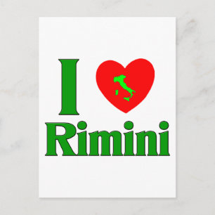 Carte Postale I Love Rimini Italie